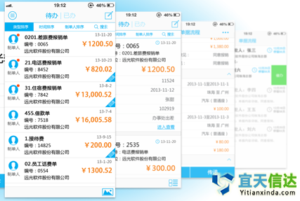 <b>员工报销（报账平台）系统功能</b>